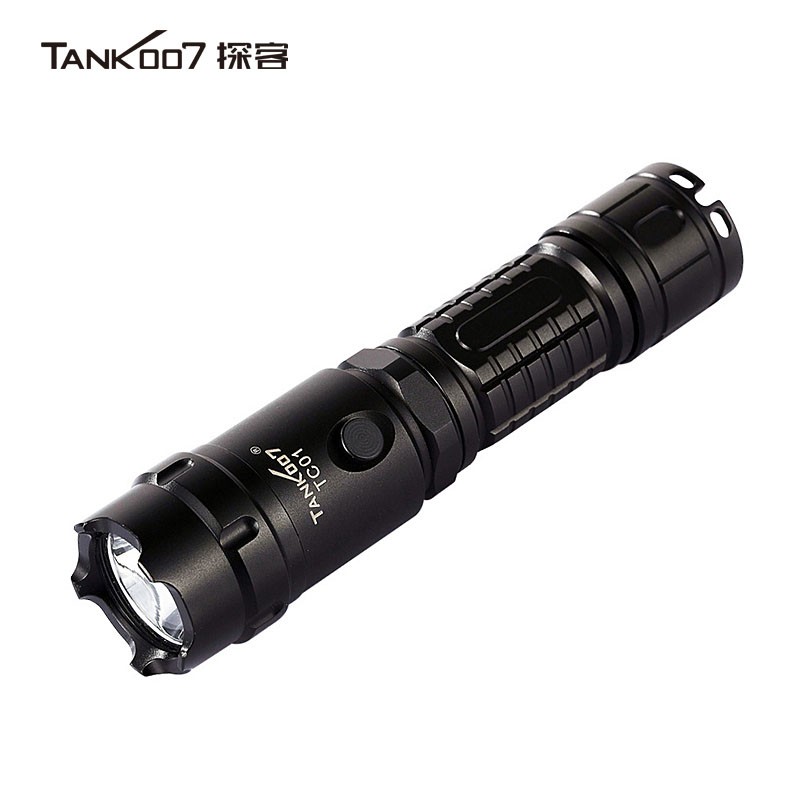 TANK007探客超亮手电筒正品超亮LED远射直充自驾游执勤..
